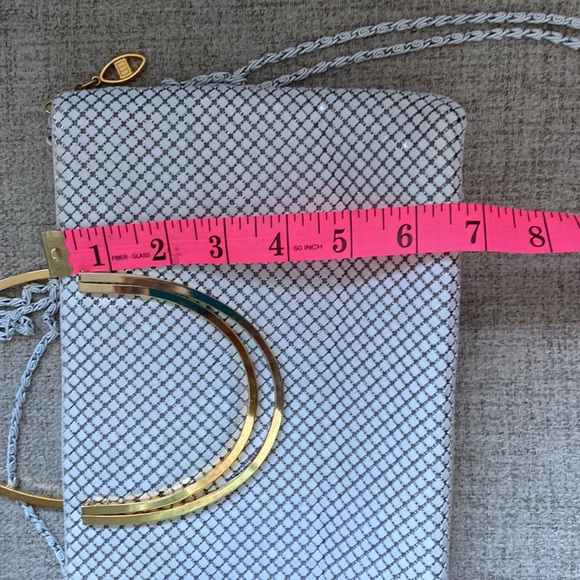 Fiona white/gold metallic handbag/purse. - Picture 12 of 13